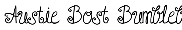 Шрифт Austie Bost Bumblebee