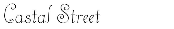 Шрифт Castal Street