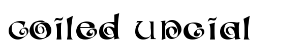 Шрифт Coiled Uncial