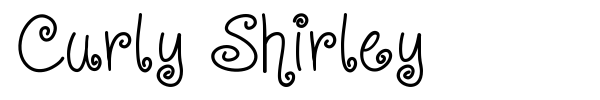 Шрифт Curly Shirley