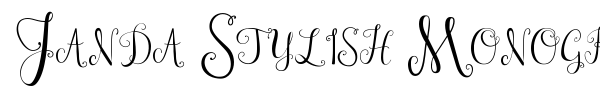 Шрифт Janda Stylish Monogram