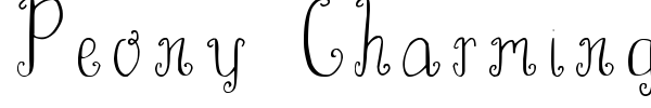 Шрифт Peony Charming