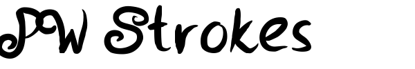 Шрифт PW Strokes