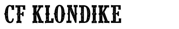 Шрифт CF Klondike