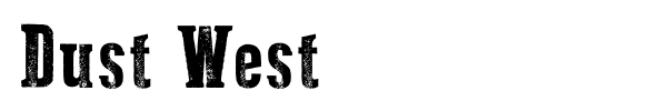 Шрифт Dust West