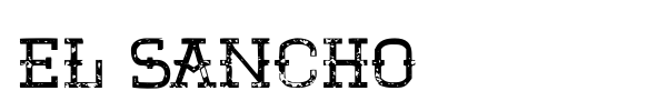 Шрифт El Sancho