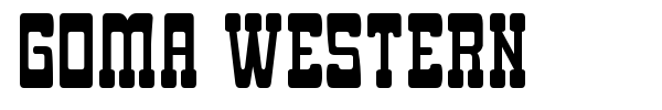 Шрифт Goma Western