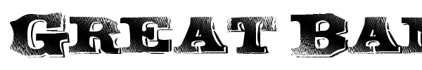 Great Band font preview