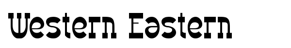 Шрифт Western Eastern