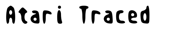 Шрифт Atari Traced