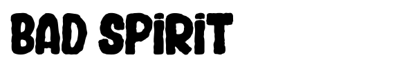 Bad Spirit font preview