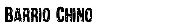 Шрифт Barrio Chino