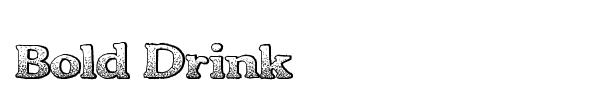 Bold Drink font preview