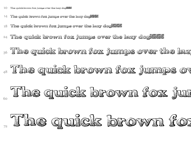 Bold Drink font waterfall