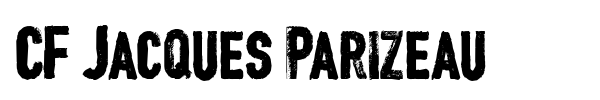 CF Jacques Parizeau font preview