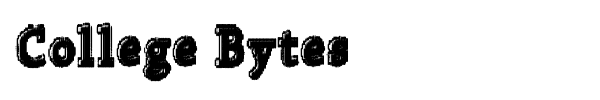 College Bytes font preview