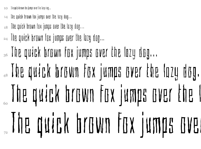 Cubebroken font waterfall