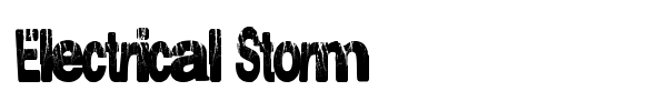 Шрифт Electrical Storm