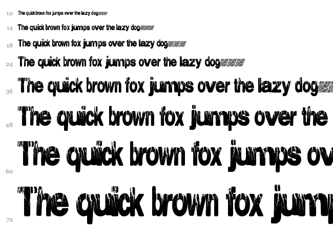 Electrical Storm font waterfall