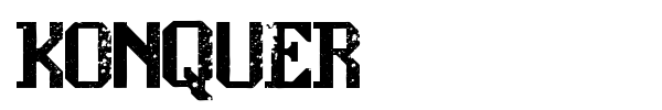 Шрифт Konquer