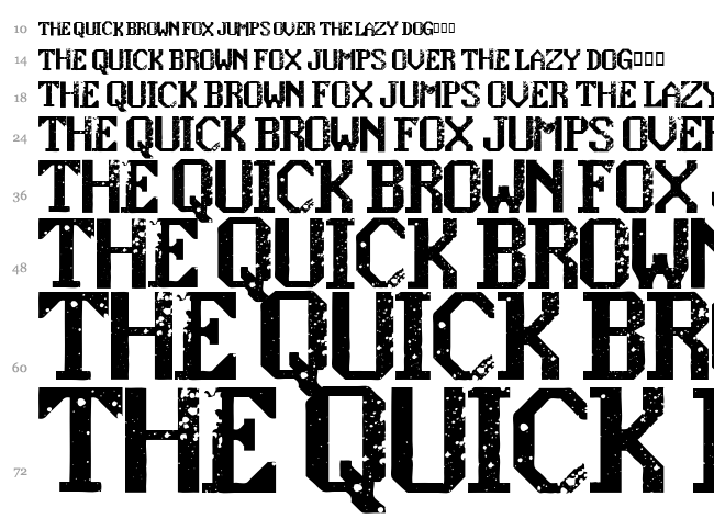 Konquer font waterfall