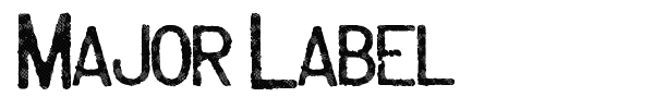 Major Label font preview