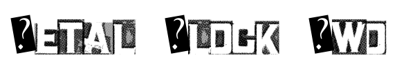 Шрифт Metal Block Two