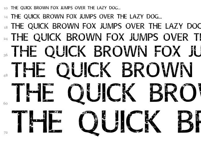 Overhaul font waterfall