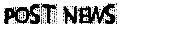 Шрифт Post News