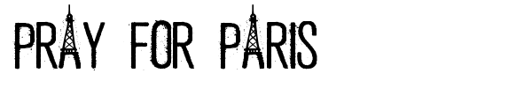 Шрифт Pray For Paris