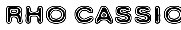 Шрифт Rho Cassiopeiae