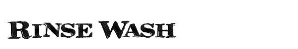 Шрифт Rinse Wash