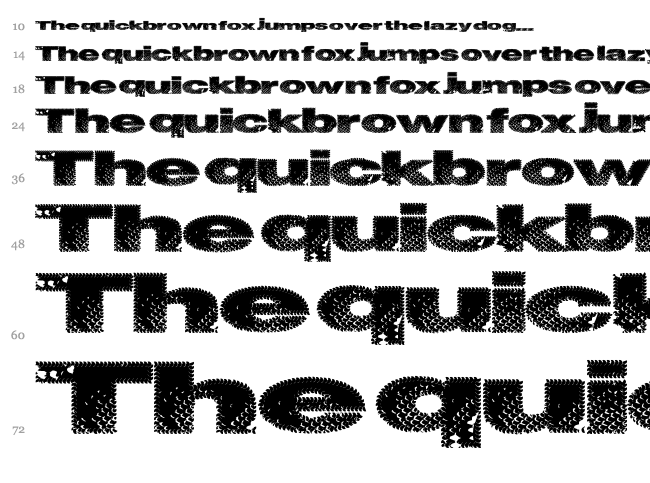 Snake Stitch font waterfall