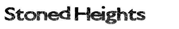 Stoned Heights font preview