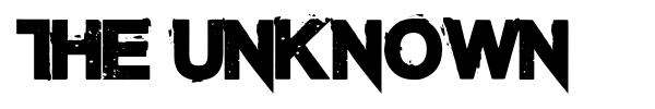 Шрифт The Unknown
