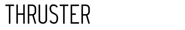 Шрифт Thruster