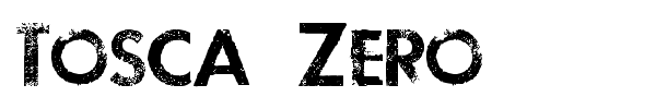 Шрифт Tosca Zero