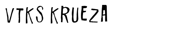 Шрифт Vtks Krueza