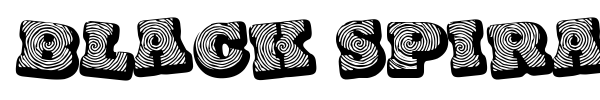 Шрифт Black spiral