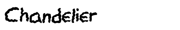 Шрифт Chandelier