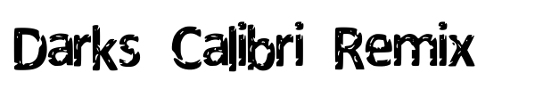 Darks Calibri Remix font preview