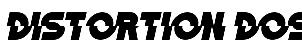 Шрифт Distortion Dos Analogue