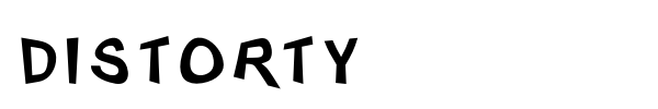 Distorty font preview
