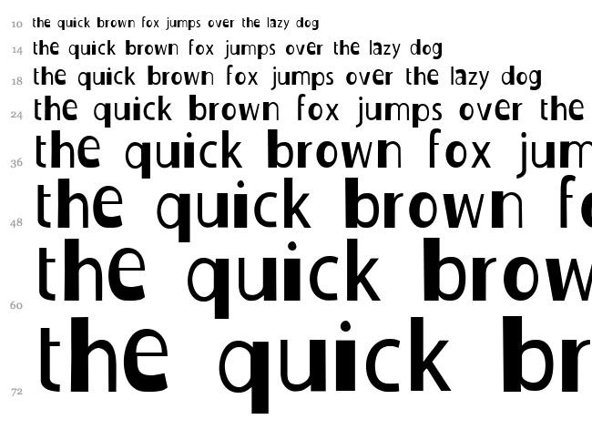 Duckie font waterfall