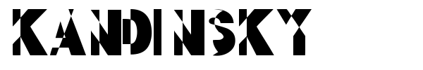 Шрифт Kandinsky