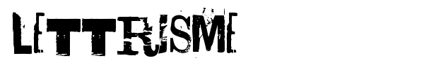 Шрифт Lettrisme