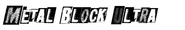 Шрифт Metal Block Ultra