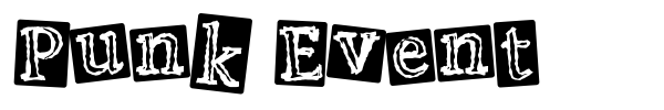 Шрифт Punk Event