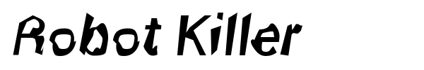 Шрифт Robot Killer