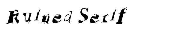 Ruined Serif font preview